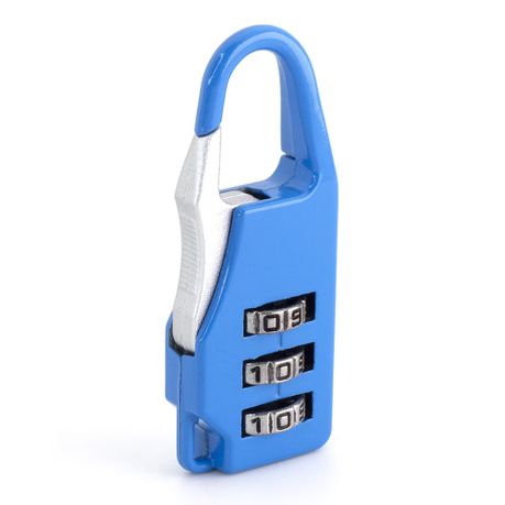 3-Digit Combination Padlock Zinc Alloy Keyless Travel Luggage & Locker Lock Image