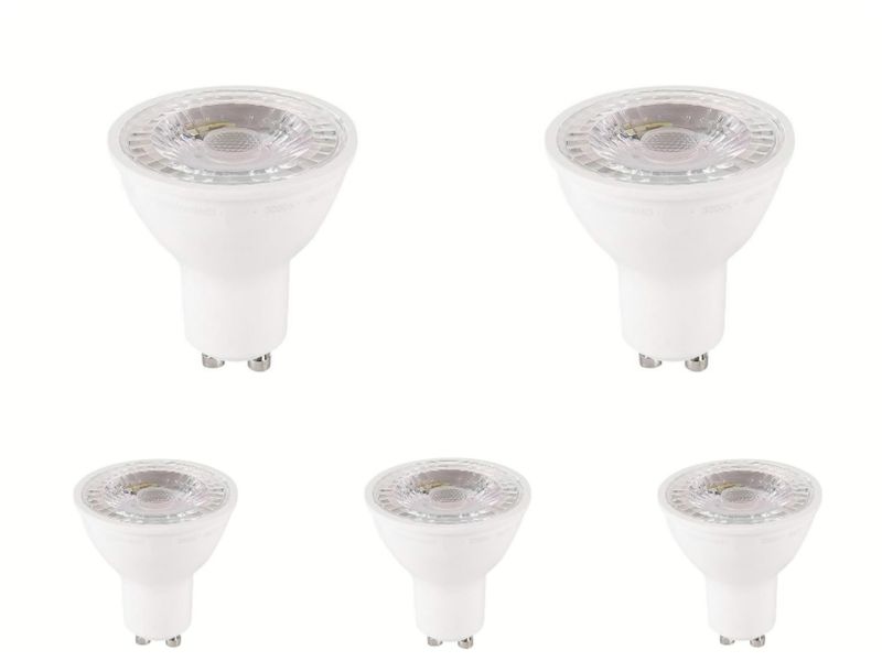 7W LED Rechargeable Down Light White GU10 5 Pieces