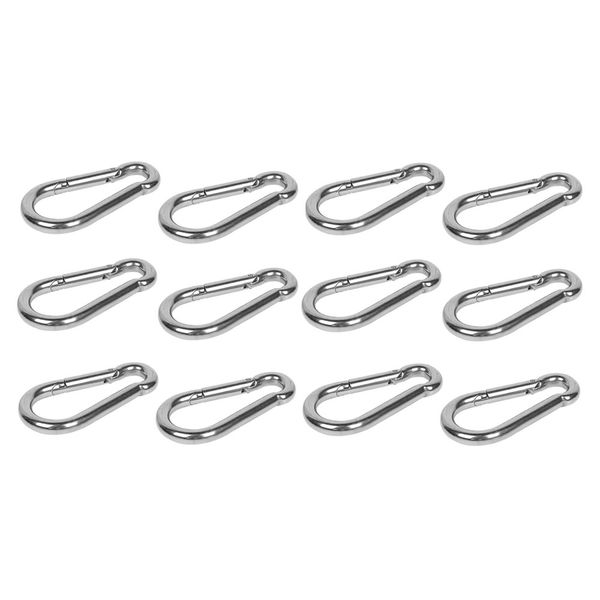 Lifting Stainless Steel Carabiners Snap Hooks - YD 71901 - 12 Piece 120mm