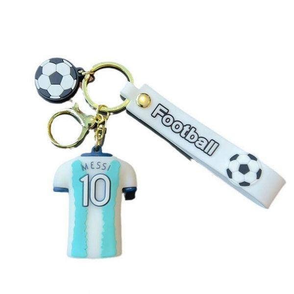 Football Jersey - White [Size 10] Keychain