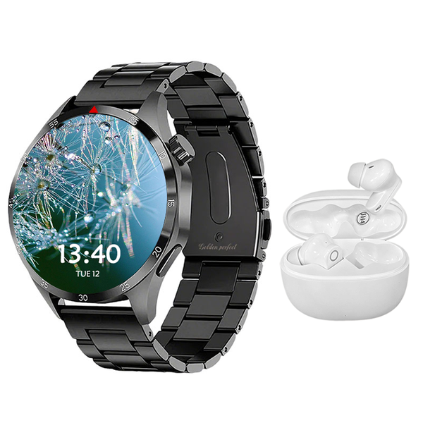 Hot Sale Men Smart Watch &amp; Wireless Earbuds Andr image