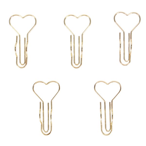Heart Pen Clips 50Piece Metal Compatible with Office