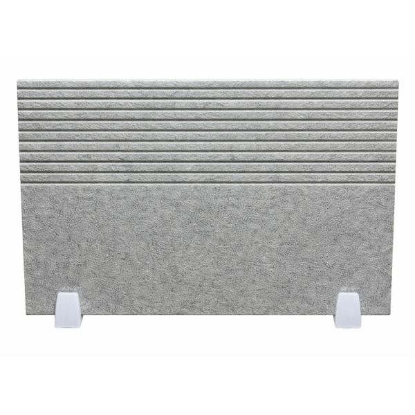 Echo-Less Acoustic Desk Divider 60x40x1.6cm Light Grey