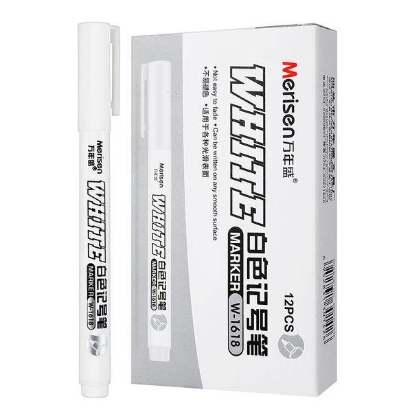 3Pcs White Markers Pen Acrylic White Fabric Paint Finetip 1 MM
