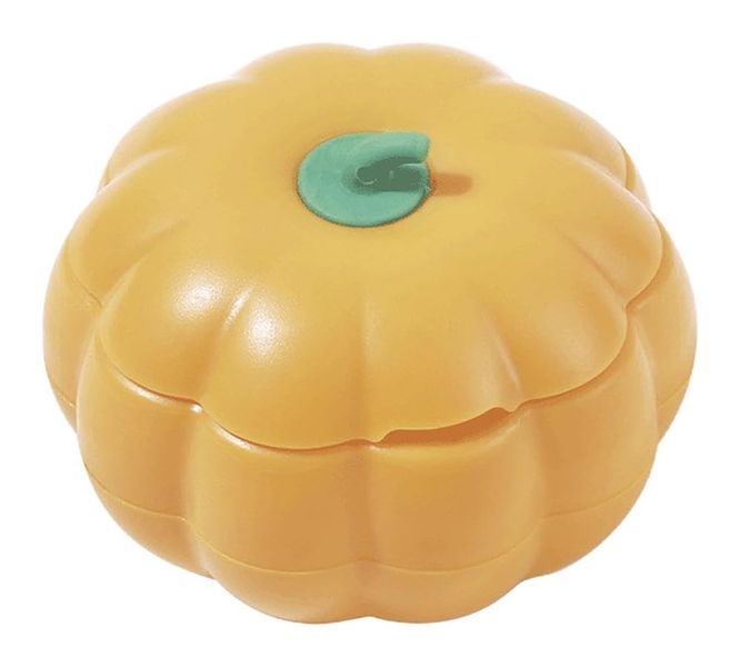 Pumpkin Catnip Roller Ball Cat Toy Wall Mounted 360 Rotating - Yellow