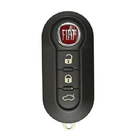 3 Buttons Flip Folding Remote Key Case with logo- Compatible With