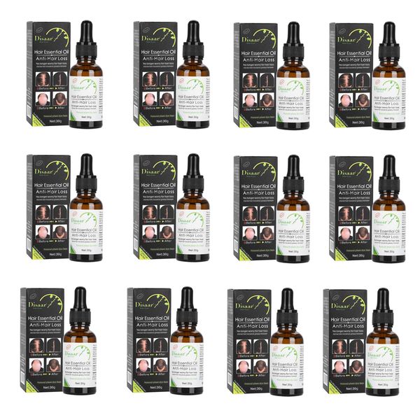 Disaar Hair Essential Oil Growth Liquid Anti-Hair loss - Bulk Pack of 12