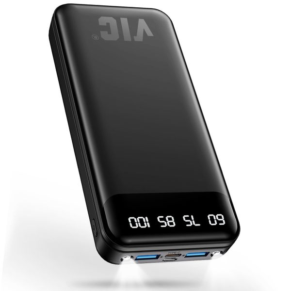 VIC 20000mAh Power Bank Portable Charger Ultra Light Slim Battery Pack