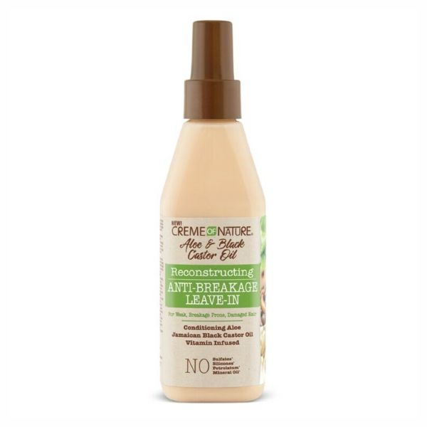 Creme Of Nature Aloe &amp; Black Castor Oil Anti-Breakage Leave-In 236.5ml