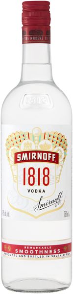 Smirnoff 1818 Original Vodka 43% ABV - 750ml
