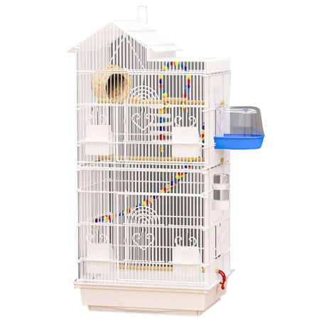 Pet Waterproof Open Top Metal Bird Cage Condo with Interactive Toys 100cm Shop Today. Get it Tomorrow takealot