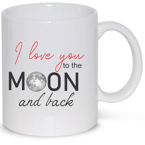 I Love You To The Moon and Back Anniversary Gift Mug (11Oz Standard Mug)