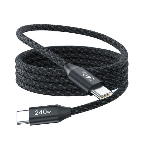 240W USB C To USB C Cable- Compatible With Apple iPhone Cable