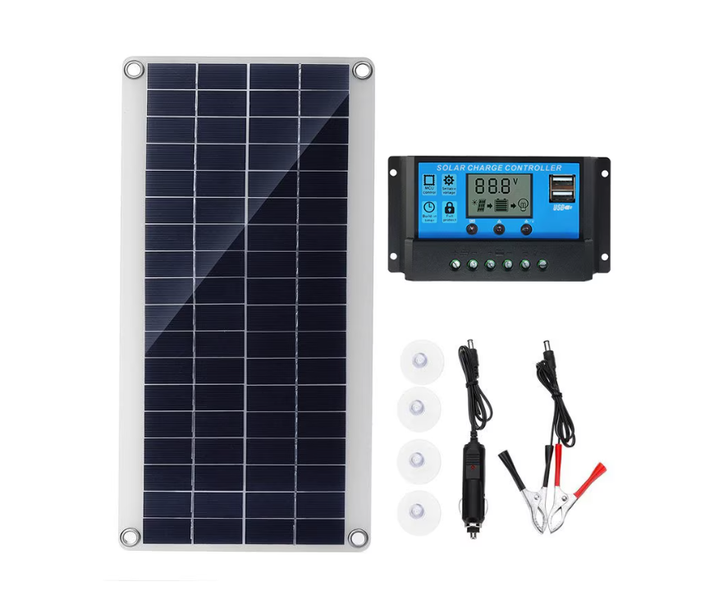 Solar Panel Kit with 60A Solar Charge Controller