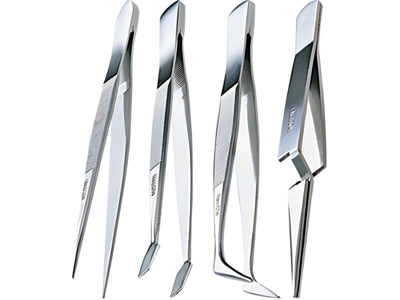 PRK 808-389 Non-Magnetic Tweezer Set, 4 Piece Different Styles 70g