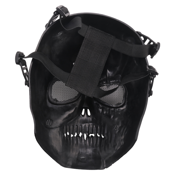 Airsoft Mask Skull Full Protective Mask - Black