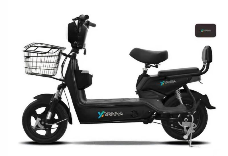 48V Dual-Seat Electric Scooter Bike with Front Basket