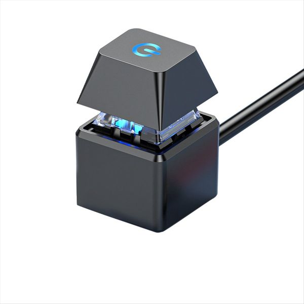 LED Light Power ON/OFF Square Button 2M Extension Cable Black