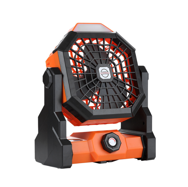 Portable 2-in-1 Fan with LED Light&amp;Adjustable Wind for Outdoor/Indoor