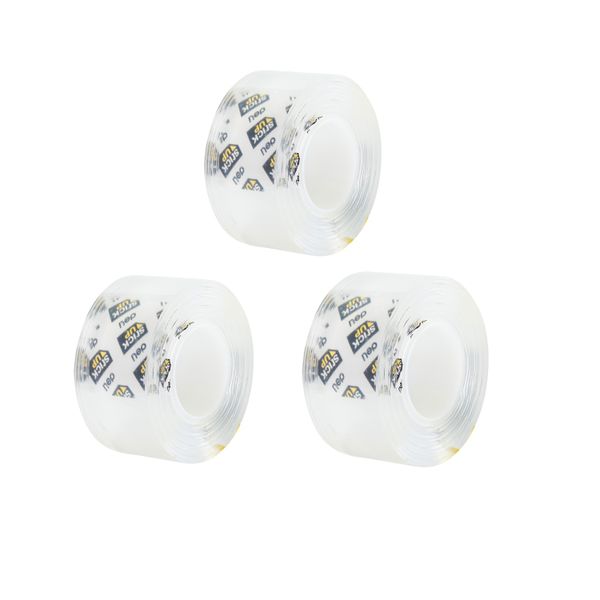 Deli Mounting Tape 25.4mmx1.5m Transparent 3 packs