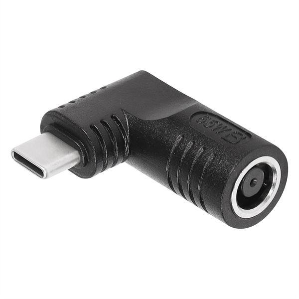 65W PD DC Female Input to USB Type C Male Power Charging Adapter