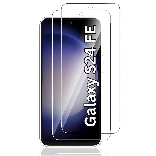 9H Premium Tempered Glass Screen Protector For Galaxy S24 FE (Pack of 2)