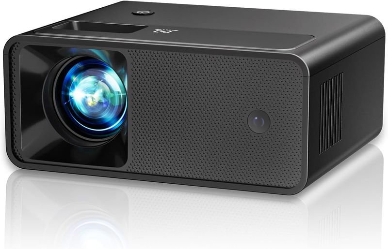 Portable mini projector, supports full HD 1080P, small video projector
