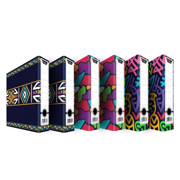 Thuto A4 70MM Lever Arch Files (Pack of 6) - Mixed Edition