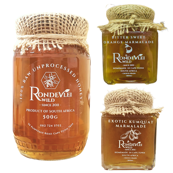 Rondevlei Wild Raw Honey and Marmalade Value Pack