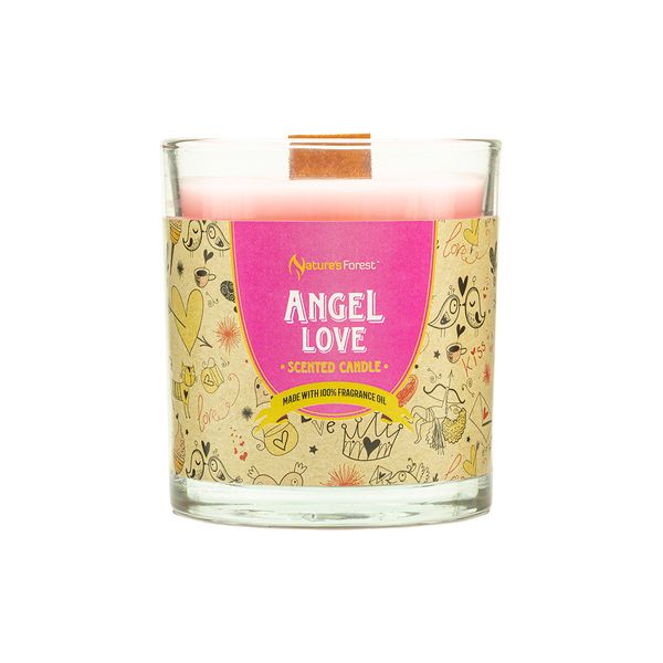 Nature's Forest - Angel Love Soy Candle - Wooden Wick