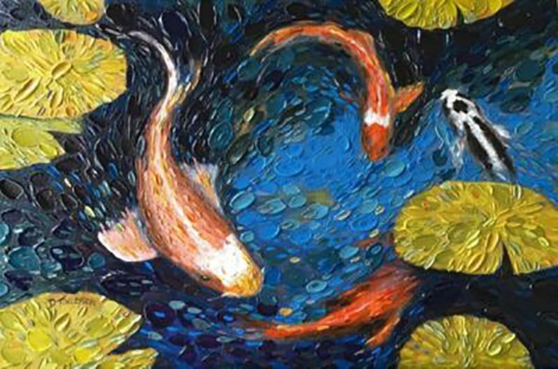 Koi Pond - 500 Piece Whimsy Cut Wooden Adult Jigsaw Puzzle