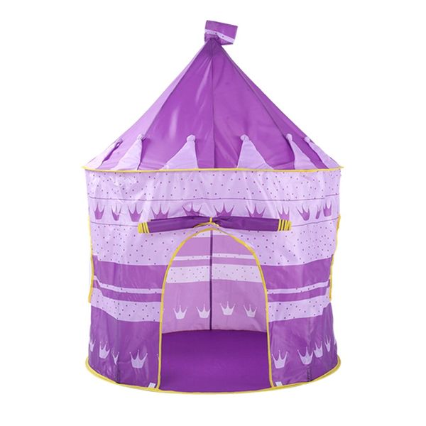 Portable Princess Castle Tent for Kids - Purple