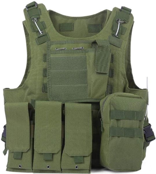 Tactical MOLLE Vest Military Airsoft Vest Adjustable Combat Training Vest