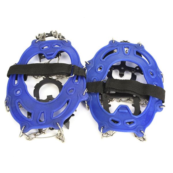 1 Pair Blue 14-Tooth Anti-Slip Ice Cleats