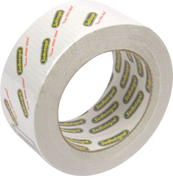 Sellotape Duct Tape White 48mm x 25m