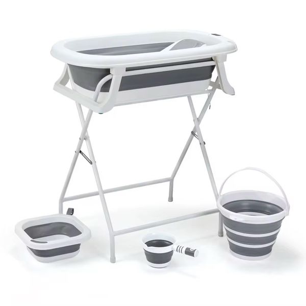 6-in-1 Newborn Baby Bathtub Set wih Bath Stand