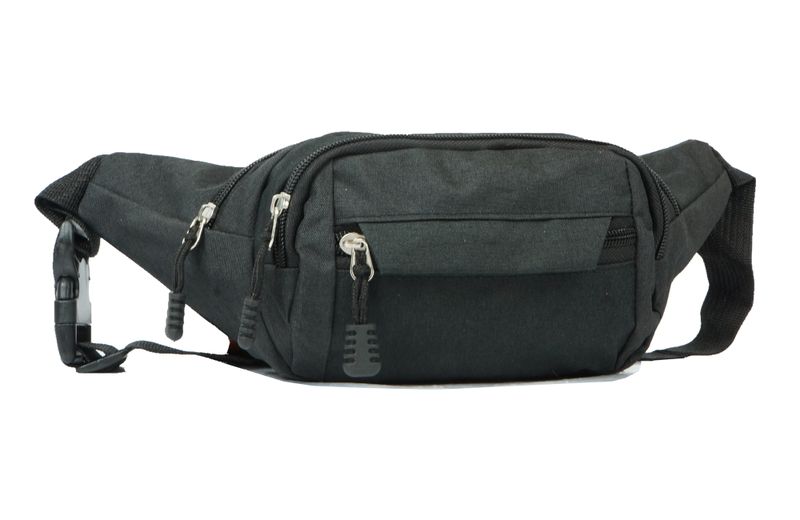 Charmza Denim Moon Bag Fanny Pack - Black