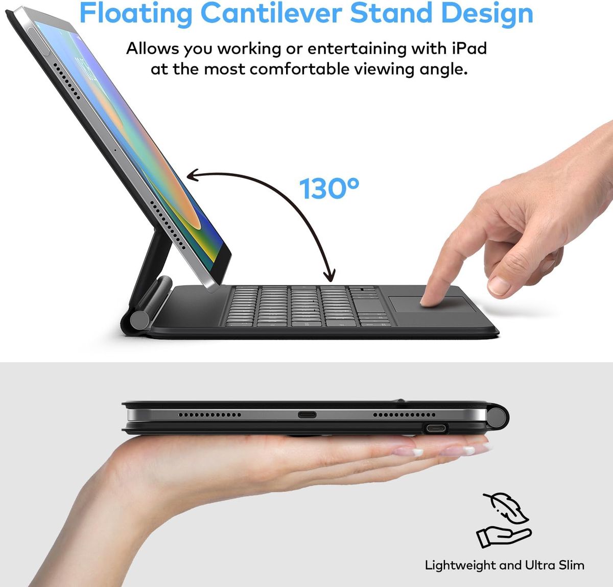 Keyboard Case Magic-Style Keyboard Compatible with iPad Pro | Shop