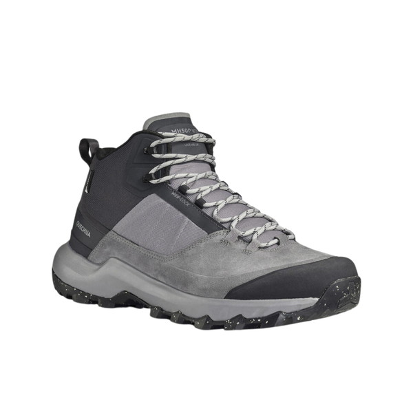 Quechua Men's waterproof Mountain Hiking Shoes - MH500 Mid - Grey