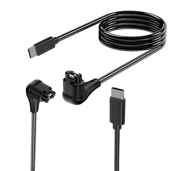 FORZA Replacement 90deg USB-C Charging Cable Garmin Fenix/Forerunner/Venu