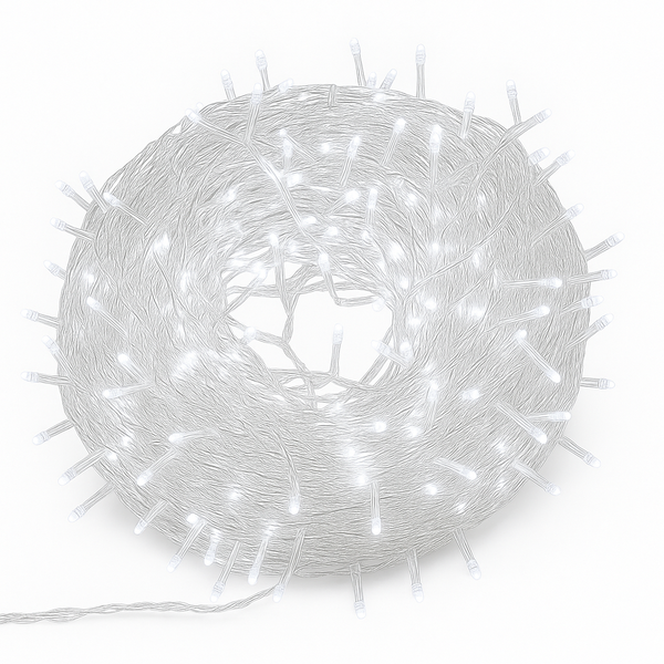 50m LED Bubble Lights - Clear Cable, Waterproof