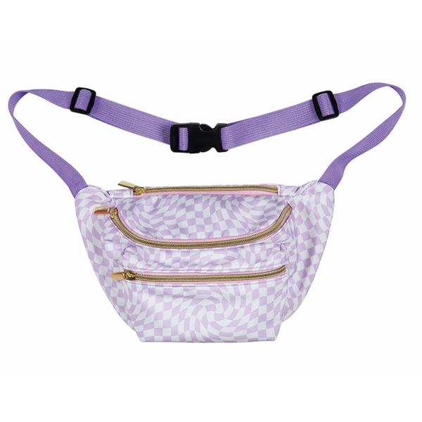 Colour Me - Moon Bag - Purple Checked