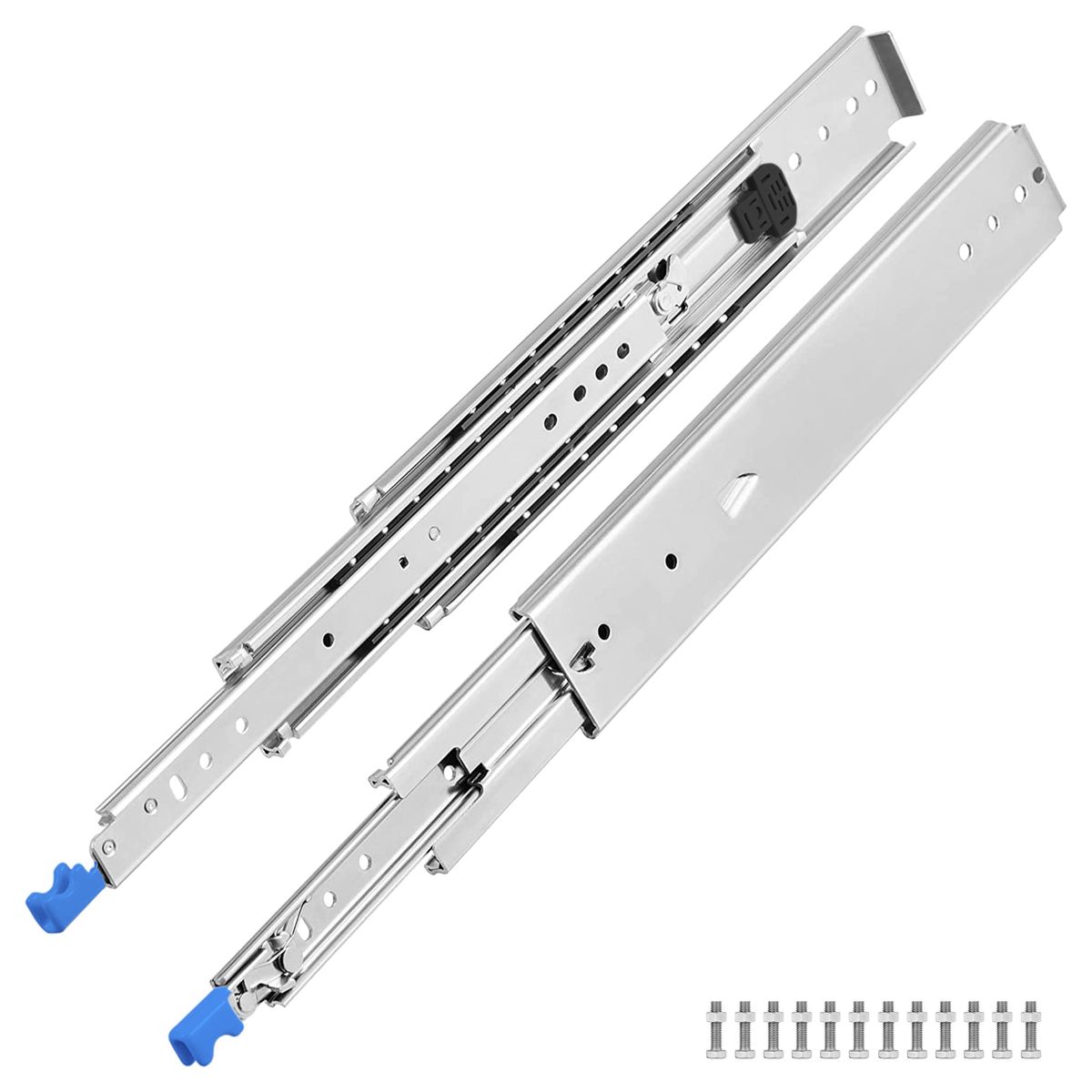 Set of 2 Heavy Duty 53MM 4 x 4 Bakkie Drawer Slides With Lock-1.5m