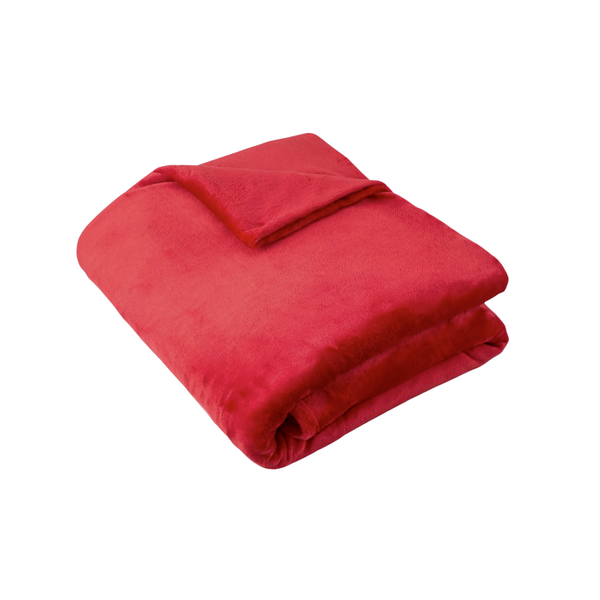 Ultra Plush Blanket/Throw - Scarlet Red