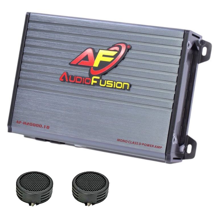 AudioFusion AF-H20000.1D 20000Watts Monoblock Amplifier & Evo Tweeters
