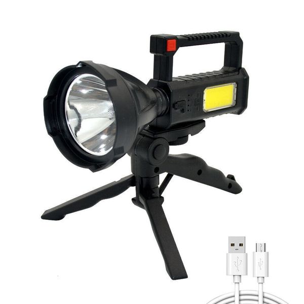 Multi-Functional Glare Charging Flashlight With A Bracket- SD