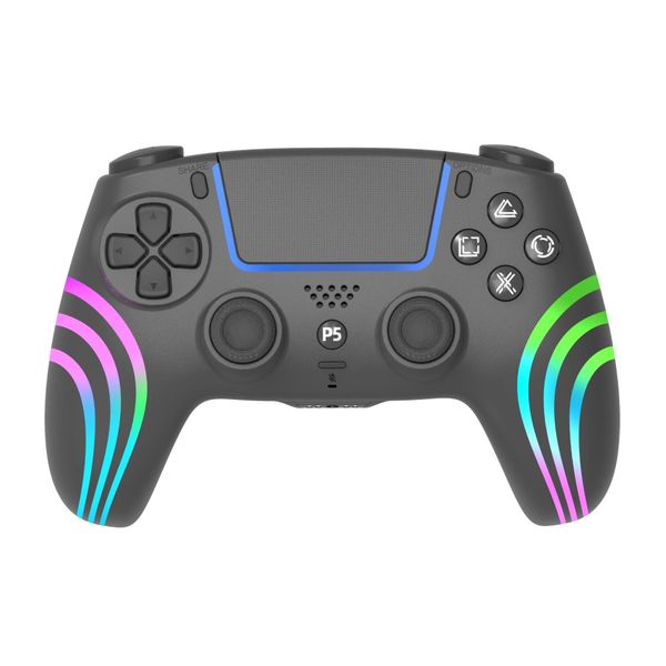 RGB Wireless Controller for PS5 /PS5 SLIM /PS5 PRO /PC Black