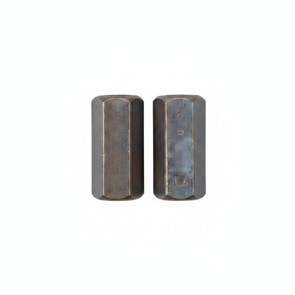 Electro Plated Socket Rod 12mm - Durable Metal Fastening Solution - 2 Pack