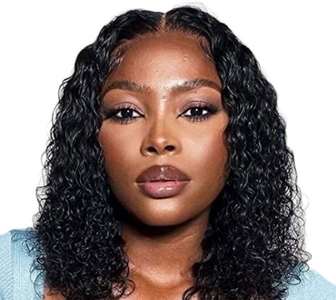 Brazilian 100% Human Hair Curly 12 inch / 30 cm Black
