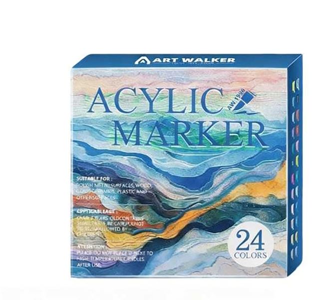 Art drawing soft-tip acrylic markers